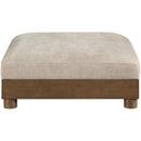  Meridian Turin Taupe Fabric Upholstered Modular Ottoman IMAGE 3