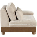  Manufacturer Color_Taupe -- Turin Taupe Fabric Upholstered Modular Right Arm Chair IMAGE 4