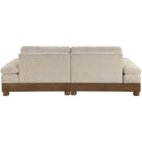  Manufacturer Color_Taupe -- Turin 95.5" Taupe Fabric Upholstered 2 pc Modular Loveseat IMAGE 5
