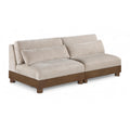  Manufacturer Color_Taupe -- Turin 80" Taupe Fabric Upholstered 2 pc Modular Loveseat IMAGE 1