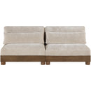  Manufacturer Color_Taupe -- Turin 80" Taupe Fabric Upholstered 2 pc Modular Loveseat IMAGE 3
