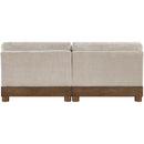  Meridian Turin 80" Taupe Fabric Upholstered 2 pc Modular Loveseat IMAGE 4