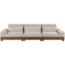  Manufacturer Color_Taupe -- Turin 135.5" Taupe Fabric Upholstered 3 pc Modular Sofa IMAGE 2