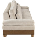  Manufacturer Color_Taupe -- Turin 135.5" Taupe Fabric Upholstered 3 pc Modular Sofa IMAGE 3