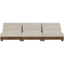 Meridian Turin 120" Taupe Fabric Upholstered 3 pc Modular Sofa IMAGE 2