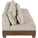  Manufacturer Color_Taupe -- Turin 120" Taupe Fabric Upholstered 3 pc Modular Sofa IMAGE 3