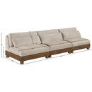  Manufacturer Color_Taupe -- Turin 120" Taupe Fabric Upholstered 3 pc Modular Sofa IMAGE 6