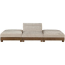  Manufacturer Color_Taupe -- Turin 120" Taupe Fabric Upholstered 3 pc Modular Sofa IMAGE 2