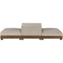  Manufacturer Color_Taupe -- Turin 120" Taupe Fabric Upholstered 3 pc Modular Sofa IMAGE 4