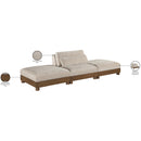  Manufacturer Color_Taupe -- Turin 120" Taupe Fabric Upholstered 3 pc Modular Sofa IMAGE 7