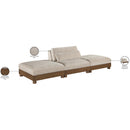  Meridian Turin 120" Taupe Fabric Upholstered 3 pc Modular Sofa IMAGE 7