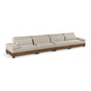  Manufacturer Color_Taupe -- Turin 175.5" Taupe Fabric Upholstered 4 pc Modular Sofa IMAGE 1