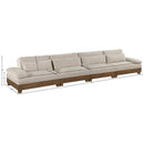  Manufacturer Color_Taupe -- Turin 175.5" Taupe Fabric Upholstered 4 pc Modular Sofa IMAGE 6