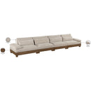  Meridian Turin 175.5" Taupe Fabric Upholstered 4 pc Modular Sofa IMAGE 7