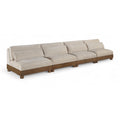  Manufacturer Color_Taupe -- Turin 160" Taupe Fabric Upholstered 4 pc Modular Sofa IMAGE 1