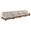 Meridian Turin 160" Taupe Fabric Upholstered 4 pc Modular Sofa IMAGE 6