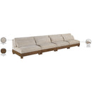  Meridian Turin 160" Taupe Fabric Upholstered 4 pc Modular Sofa IMAGE 7