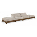  Manufacturer Color_Taupe -- Turin 160" Taupe Fabric Upholstered 4 pc Modular Sofa IMAGE 1