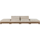  Manufacturer Color_Taupe -- Turin 160" Taupe Fabric Upholstered 4 pc Modular Sofa IMAGE 2