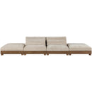  Meridian Turin 160" Taupe Fabric Upholstered 4 pc Modular Sofa IMAGE 3