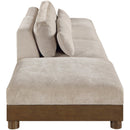  Manufacturer Color_Taupe -- Turin 160" Taupe Fabric Upholstered 4 pc Modular Sofa IMAGE 4