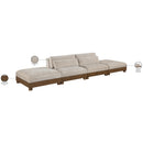  Meridian Turin 160" Taupe Fabric Upholstered 4 pc Modular Sofa IMAGE 7