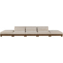  Meridian Turin 200" Taupe Fabric Upholstered 5 pc Modular Sofa IMAGE 3