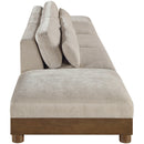  Manufacturer Color_Taupe -- Turin 200" Taupe Fabric Upholstered 5 pc Modular Sofa IMAGE 4
