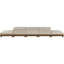  Manufacturer Color_Taupe -- Turin 200" Taupe Fabric Upholstered 5 pc Modular Sofa IMAGE 5