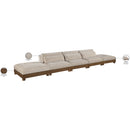  Meridian Turin 200" Taupe Fabric Upholstered 5 pc Modular Sofa IMAGE 7