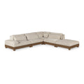  Manufacturer Color_Taupe -- Turin 120" Taupe Fabric Upholstered 5 pc Modular Sectional IMAGE 1