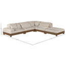  Manufacturer Color_Taupe -- Turin 120" Taupe Fabric Upholstered 5 pc Modular Sectional IMAGE 6