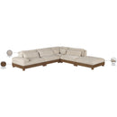  Meridian Turin 120" Taupe Fabric Upholstered 5 pc Modular Sectional IMAGE 7