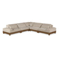  Manufacturer Color_Taupe -- Turin 127.75" Taupe Fabric Upholstered 5 pc Modular Sectional IMAGE 1