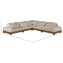  Manufacturer Color_Taupe -- Turin 127.75" Taupe Fabric Upholstered 5 pc Modular Sectional IMAGE 6