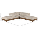 Manufacturer Color_Taupe -- Turin 120" Taupe Fabric Upholstered 5 pc Modular Sectional IMAGE 6