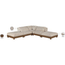  Meridian Turin 120" Taupe Fabric Upholstered 5 pc Modular Sectional IMAGE 7