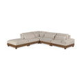  Manufacturer Color_Taupe -- Turin 127.75" Taupe Fabric Upholstered 5 pc Modular Sectional IMAGE 1