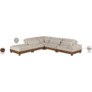  Manufacturer Color_Taupe -- Turin 127.75" Taupe Fabric Upholstered 5 pc Modular Sectional IMAGE 7