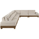  Manufacturer Color_Taupe -- Turin 167.75" Taupe Fabric Upholstered 6 pc Modular Sectional IMAGE 4