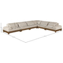  Manufacturer Color_Taupe -- Turin 167.75" Taupe Fabric Upholstered 6 pc Modular Sectional IMAGE 6
