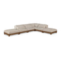  Manufacturer Color_Taupe -- Turin 160" Taupe Fabric Upholstered 6 pc Modular Sectional IMAGE 1