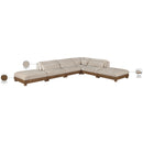  Meridian Turin 160" Taupe Fabric Upholstered 6 pc Modular Sectional IMAGE 7
