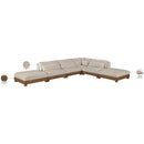  Manufacturer Color_Taupe -- Turin 160" Taupe Fabric Upholstered 6 pc Modular Sectional IMAGE 7