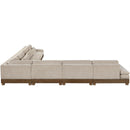  Manufacturer Color_Taupe -- Turin 167.75" Taupe Fabric Upholstered 7 pc Modular Sectional IMAGE 5