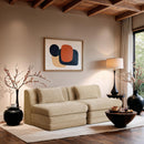  Manufacturer Color_Beige -- Meridian Stellar Stationary Loveseat IMAGE 2