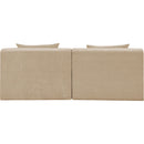  Manufacturer Color_Beige -- Meridian Stellar Stationary Loveseat IMAGE 3