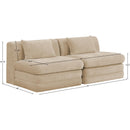  Manufacturer Color_Beige -- Meridian Stellar Stationary Loveseat IMAGE 8