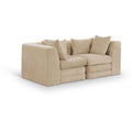  Manufacturer Color_Beige -- Meridian Stellar Stationary Loveseat IMAGE 1