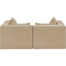  Manufacturer Color_Beige -- Meridian Stellar Stationary Loveseat IMAGE 3
